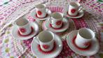 Ensembe vintage tasses et sous-tasses allemagne années 70, Enlèvement ou Envoi
