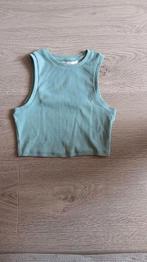 Pastel groene crop top, Ophalen of Verzenden, Zo goed als nieuw, Zonder mouw, Maat 34 (XS) of kleiner