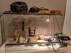 Terrarium 60x30x40 + lot d’accessoires – Très bon éta, Dieren en Toebehoren, Ophalen, Gebruikt, Terrarium of Paludarium