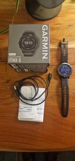 Garmin Fenix 6 Pro Solar (47 mm) - GPS sporthorloge, Gebruikt, Zwart, Ophalen of Verzenden, Garmin Fenix