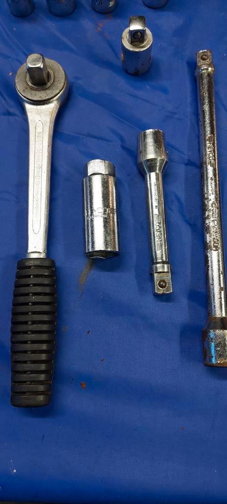 HEYCO Ratel omsteekbaar, 3/4 inc vele tools extra, Auto diversen, Autogereedschap, Zo goed als nieuw, Ophalen of Verzenden