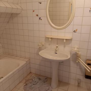 enkele lavabo met keramische voet  beschikbaar voor biedingen