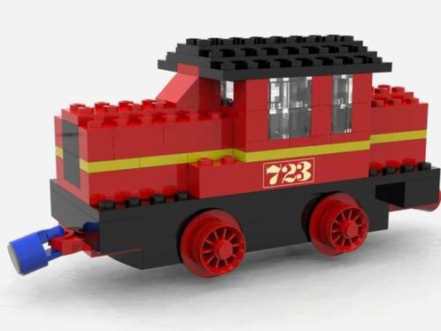 LEGO Trein 12v 723 Diesel Locomotive, Kinderen en Baby's, Speelgoed | Duplo en Lego, Zo goed als nieuw, Lego, Complete set, Ophalen of Verzenden