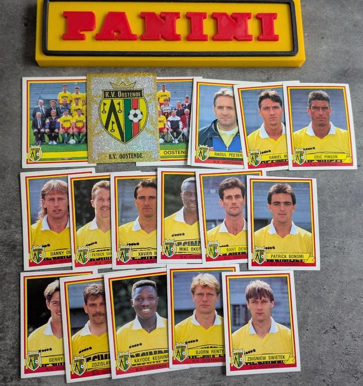 PANINI FOOTBALL 94 18 STICKERS 1994 KV OOSTENDE, Hobby en Vrije tijd, Stickers en Plaatjes, Nieuw, Verzenden