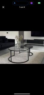 Salontafel NIEUW!! IN VERPAKKING, Huis en Inrichting, Tafels | Salontafels, Ophalen, Nieuw, Rond, Glas