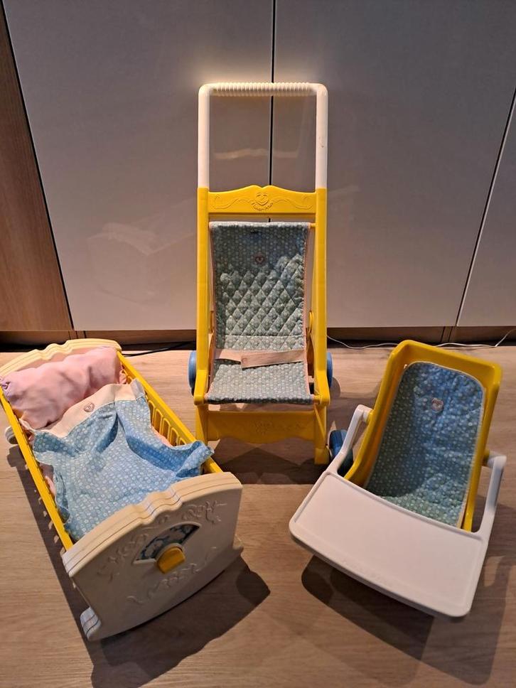 Vintage Fisher-Price poppenspeelset, Kinderen en Baby's, Speelgoed | Fisher-Price, Gebruikt, Speelset, Met geluid, Ophalen