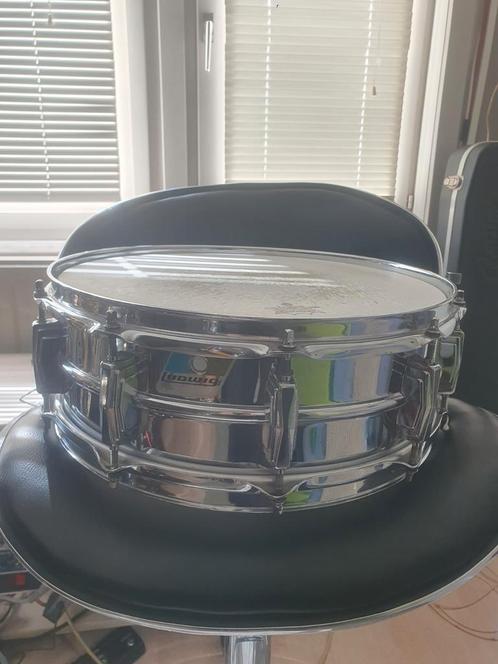 Ludwig Supraphonic blue/olive rounded badge, Muziek en Instrumenten, Drumstellen en Slagwerk, Zo goed als nieuw, Ludwig, Ophalen