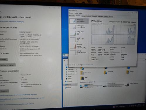 2x Dell OptiPlex 3050 (i5, 8GB, SSD+HDD) + 22" monitor, Computers en Software, Desktop Pc's, Gebruikt, 3 tot 4 Ghz, HDD, SSD, 8 GB
