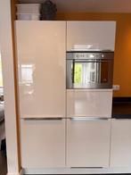 Moderne witte hoogglans hoekkeuken+ WHIRLPOOLGEDEMONTEERD, Huis en Inrichting, Keuken | Complete keukens, Wit, Hoekkeuken, Ophalen of Verzenden