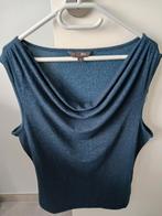 Blauw feesttopje merk JBC net als nieuw te koop.Maat L, Kleding | Dames, Topjes, Ophalen, Maat 42/44 (L), Blauw