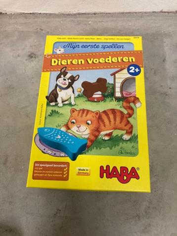 Haba - eerste spellen - dieren voederen + visjes vangen beschikbaar voor biedingen