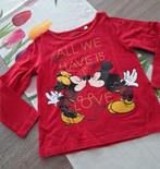 Disney C&A rode longsleeve 110, Kinderen en Baby's, Kinderkleding | Maat 110, C&A, Meisje, Ophalen of Verzenden, Zo goed als nieuw