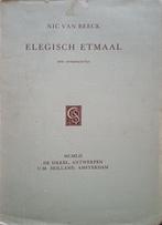 N.VAN BEECK. Elegisch etmaal. Een verzencyclus., Boeken, Gedichten en Poëzie, Ophalen of Verzenden, Gelezen