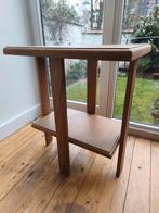 Bijzettafel hout vintage, Huis en Inrichting, Ophalen, Gebruikt, 50 tot 100 cm, Vintage