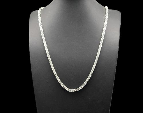Zilveren konings ketting.Nieuw Ongedragen. 70 Gram.2025/587., Handtassen en Accessoires, Kettingen, Nieuw, Zilver, Zilver, Verzenden
