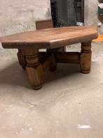Zeshoekige zware eiken salontafel, Ophalen, Gebruikt