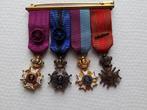 Barrette Belgische Mini Medailles, Verzenden, Landmacht, Lintje, Medaille of Wings