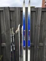 Langlaufskis, stokken en zak, Sport en Fitness, Skiën en Langlaufen, Ophalen, Fischer, 180 cm of meer, Gebruikt
