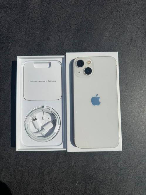 iPhone 13 - 128 GB + hoesjes!, Telecommunicatie, Mobiele telefoons | Apple iPhone, Zo goed als nieuw, 128 GB, iPhone 13, Wit, Ophalen