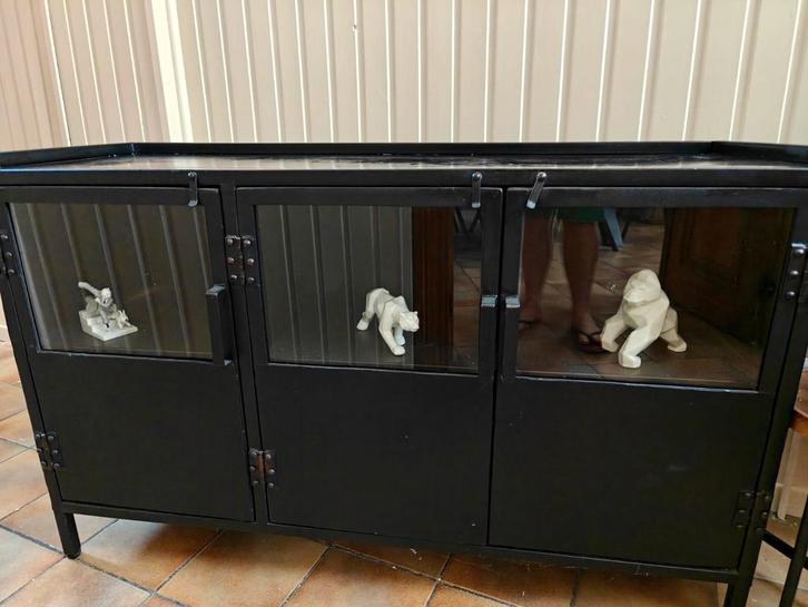 meuble style industriel, Huis en Inrichting, Kasten | Dressoirs, Zo goed als nieuw, Met deur(en), Ophalen