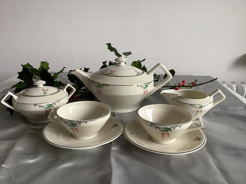 Prachtig art deco tête à tête serviesje, Antiek en Kunst, Antiek | Servies compleet, Ophalen of Verzenden