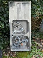 Dubbele spoelbak franke, Doe-het-zelf en Bouw, Ophalen, Zo goed als nieuw, Inox, Wastafel