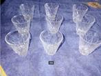 Verschillende glazen op voet ea ( shell ) vintage - 57 stuks, Ophalen of Verzenden, Gebruikt