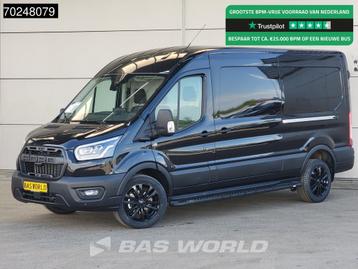 Ford Transit 165pk Automaat 2025 model Dubbele schuifdeur Bl, Auto's, Automaat, Stof, 1995 cc, 4 cilinders