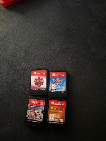 Pokemon shield, Zelda, mariokart deluxe 8 , dragon bal z beschikbaar voor biedingen
