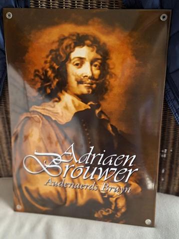 Adriaen Brouwer (emaille plaat) beschikbaar voor biedingen