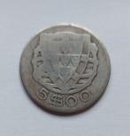 Portugal 5 Escudos 1932 zilver, Enlèvement ou Envoi, Monnaie en vrac, Argent, Autres pays