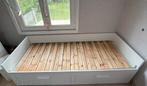 BRIMNES Lit banquette 2 places (structure), blanc, 80x200 cm, Ophalen, Eenpersoons, Wit, 80 cm