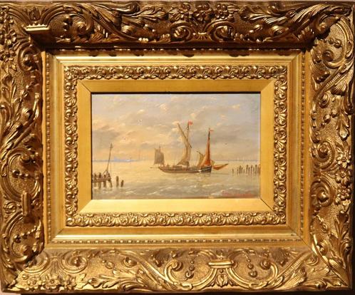 Mooi paneeltje Verboeckhoven, Antiek en Kunst, Kunst | Schilderijen | Klassiek, Verzenden