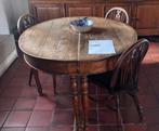 Antieke eettafel met 7 bijhorende stoelen, Ophalen
