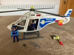 Playmobil Politiehelikopter met LED-zoeklicht (doos en boekj, Comme neuf, Ensemble complet, Enlèvement ou Envoi