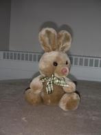 Knuffel zittend bruin konijn, H=25 cm (nieuw), Nieuw, Konijn, Ophalen of Verzenden