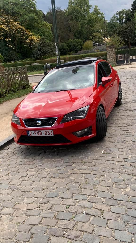 Seat leon fr 1.4  essence 2014   182000 k, Auto's, Seat, Particulier, Leon, Adaptieve lichten, Adaptive Cruise Control, Airbags