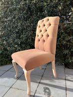 6 eetkamerstoelen Charrell taupe/bruin, Maison & Meubles, Brun, Enlèvement, Tissus, Cinq, Six Chaises ou plus