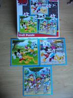 kinder complete Mickey mouse & friends puzzel 3 in 1, Ophalen of Verzenden, Meer dan 50 stukjes, Zo goed als nieuw, 4 tot 6 jaar