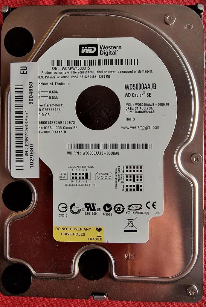 Lot de disques durs – testés, effacés et formatés, Informatique & Logiciels, Disques durs, Utilisé, Desktop, Interne, Autres connexions