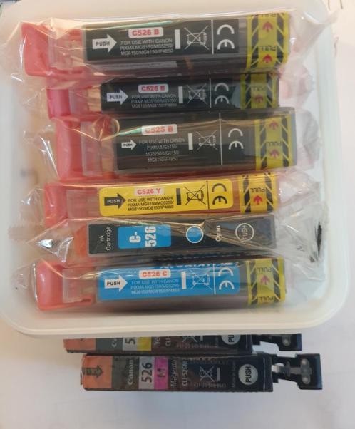 INKTpatronen 526 525 voor CANON pixma 5250, Computers en Software, Printerbenodigdheden, Nieuw, Cartridge, Ophalen of Verzenden