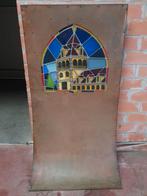 Leffe, bord, glas in lood, verlichting, 2 stuks., Ophalen, Gebruikt, Reclamebord, Plaat of Schild, Leffe