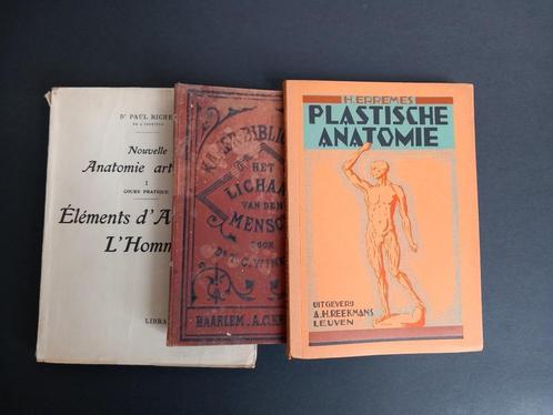 Lot van 3 boeken over artistieke anatomie, Boeken, Kunst en Cultuur | Beeldend, Gelezen, Schilder- en Tekenkunst, Ophalen of Verzenden