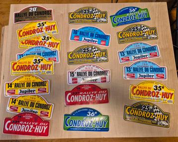 Rallye Condroz-stickers beschikbaar voor biedingen
