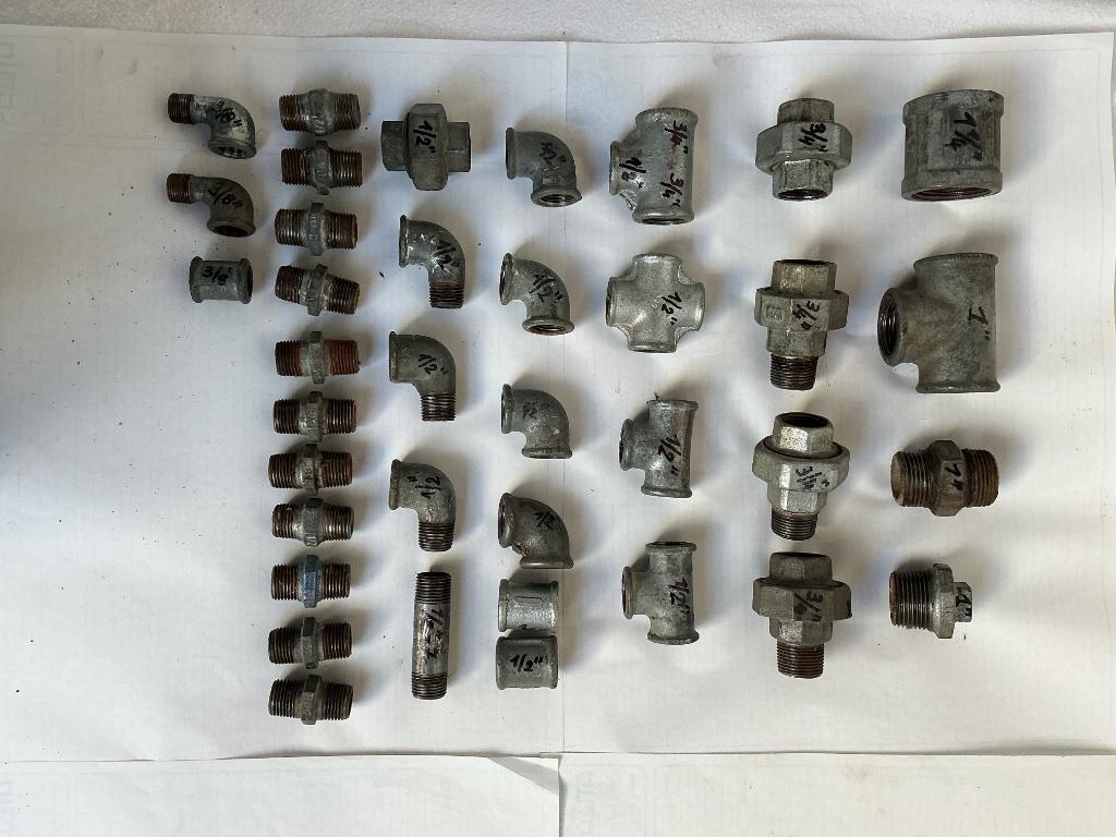 Draadfittingen, Doe-het-zelf en Bouw, Buizen en Afvoer, Gebruikt, Overige materialen, Ophalen