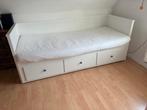 HEMNES Lit banquette 2p (struct + matelas), Enlèvement, Utilisé, Blanc, 90 cm