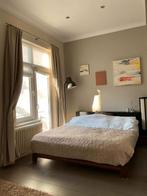 Cadre de lit 180x200 en bois avec ses lampes orientales, Huis en Inrichting, Slaapkamer | Bedden, Ophalen, Zo goed als nieuw, Hout