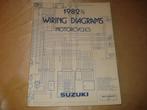 SUZUKI 1982 Schémas de Câblage Electriques Motos, Motoren, Handleidingen en Instructieboekjes, Suzuki
