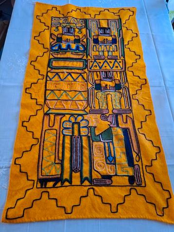 Authentiek wandtapijt uit Peru 103 cm op 54 cm beschikbaar voor biedingen