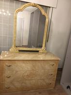 Commode met spiegel, Huis en Inrichting, Ophalen, Gebruikt, 100 tot 150 cm, Met lade(s)